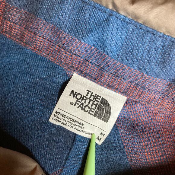 The North Face Men's MEDIUM Nylon/Flannel Lined Button Front Jacket Pre-Owned - Picture 8 of 11